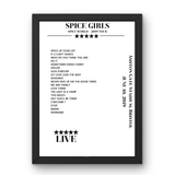 Spice Girls June 10, 2019 Ashton Gate Stadium Bristol Setlist Poster - Setlist