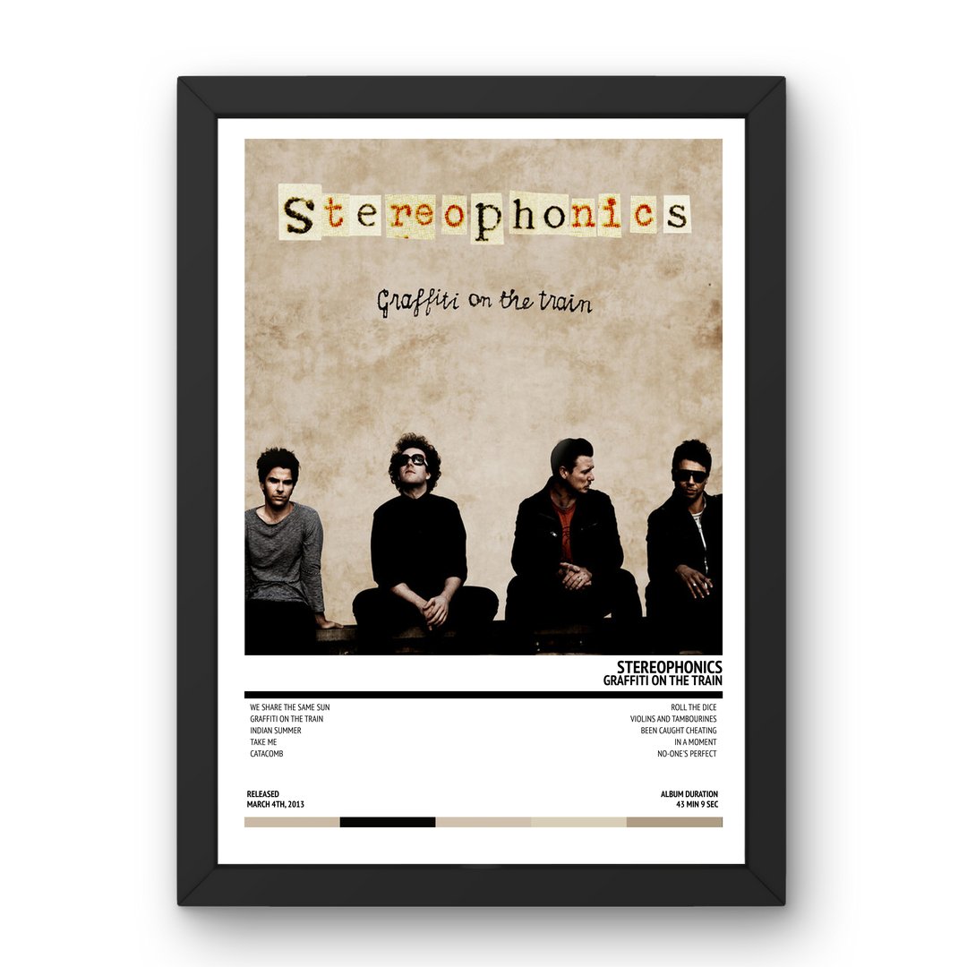 Stereophonics - Graffiti On The Train (2013) Poster - Setlist