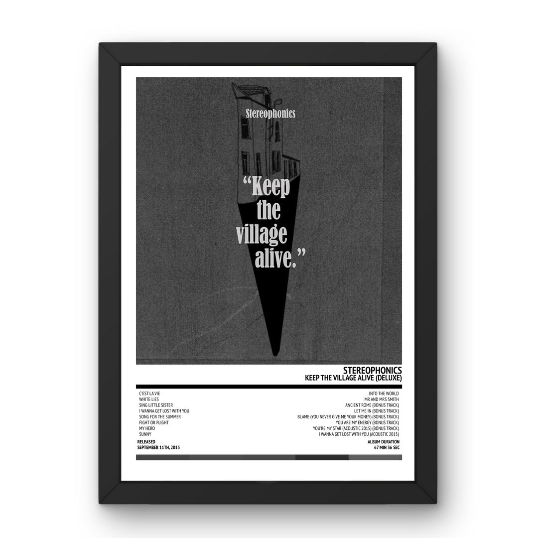 Stereophonics - Keep the Village Alive (Deluxe) (2015) Poster - Setlist