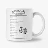 Stevie Nicks Co - Op Live Manchester July 2024 Setlist Mug - Setlist