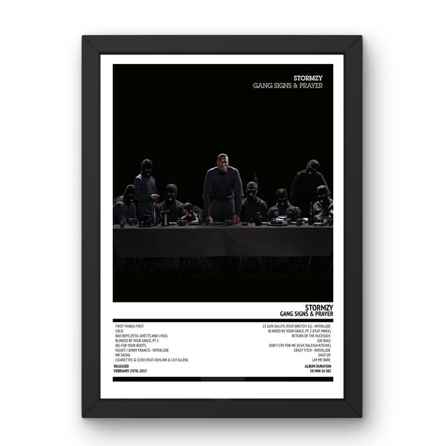 Stormzy - Gang Signs & Prayer (2017) Poster - Setlist