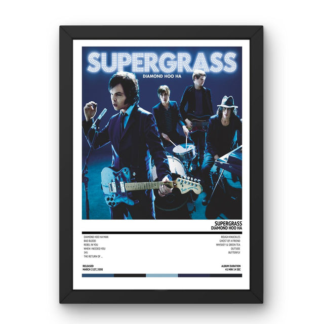 Supergrass - Diamond Hoo Ha (2008) Poster - Setlist