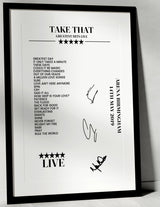 Take That 14th May 2019 Arena Birmingham Birmingham - Setlist