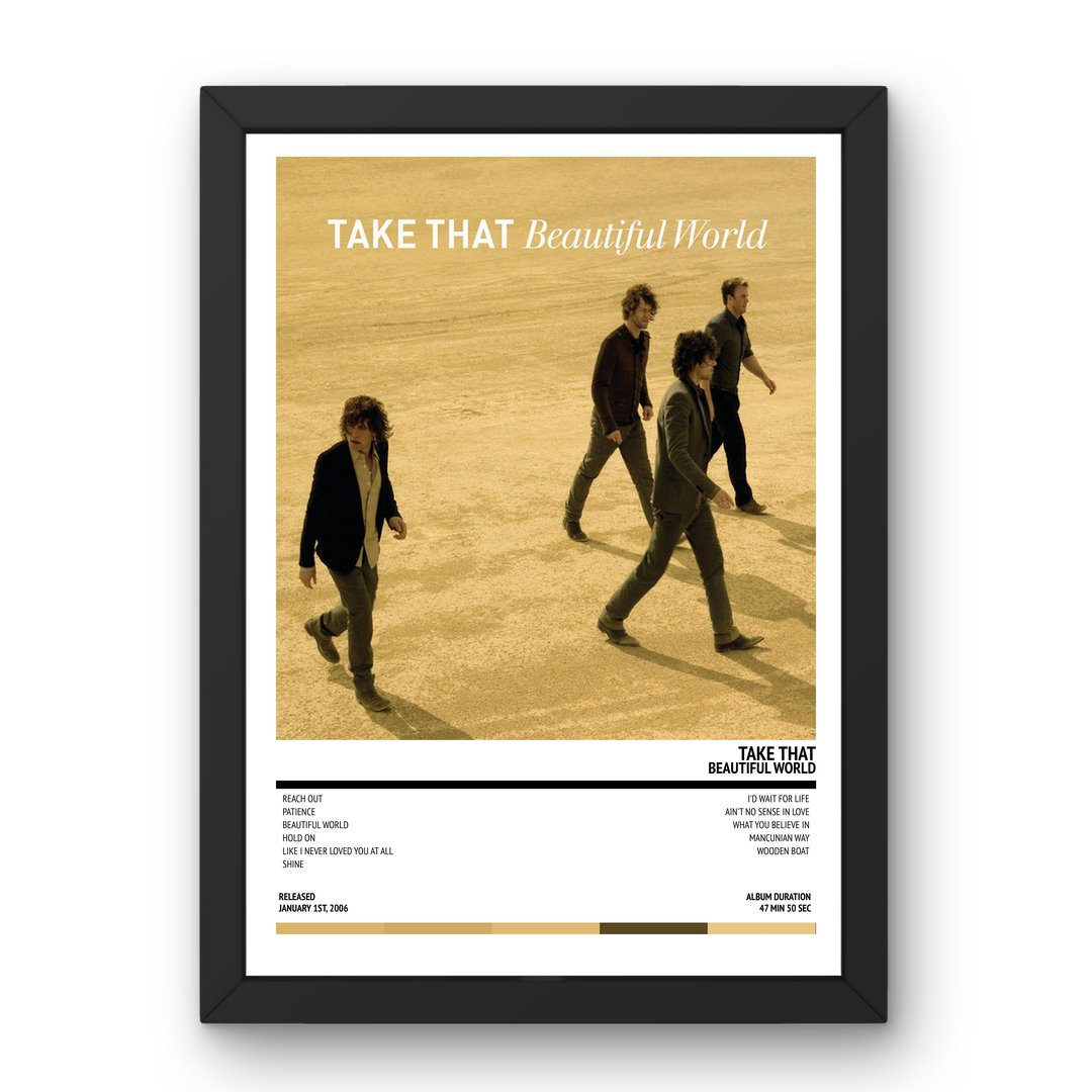 Take That - Beautiful World (2006) Poster - Setlist