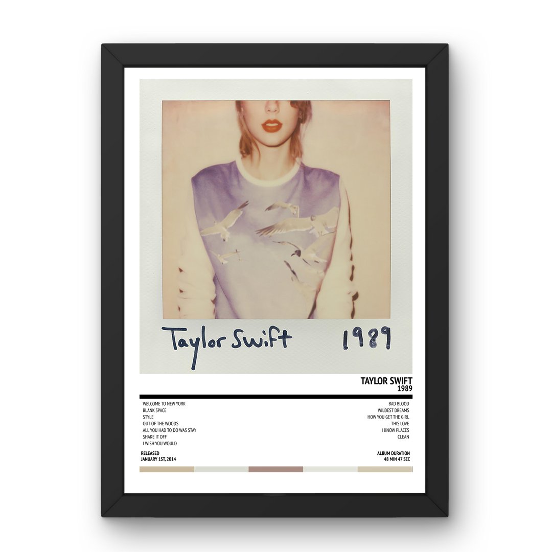 Taylor Swift - 1989 (2014) Poster - Setlist