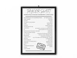 Taylor Swift Edinburgh June 8 2024 Setlist Poster - Setlist