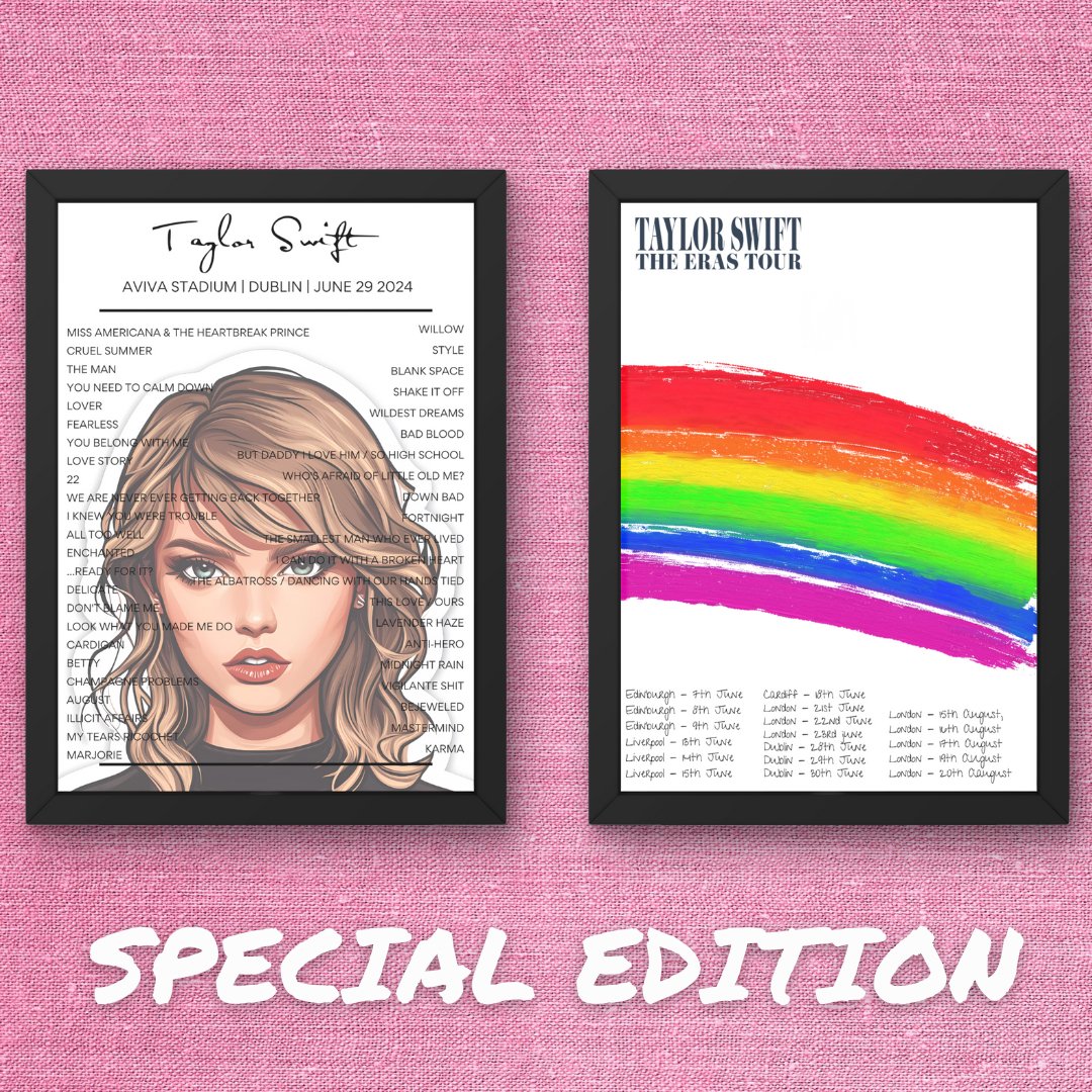 Taylor Swift Eras Tour - Sticker Setlist Bundles - Setlist