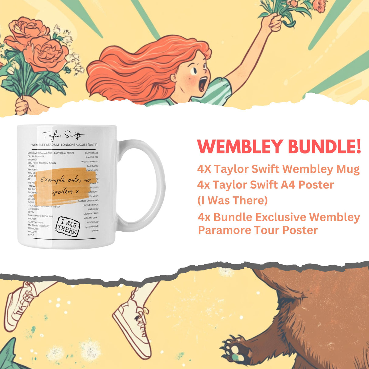 Taylor Swift Wembley August 2024 Setlist Mug - All Dates - Setlist