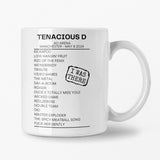 Tenacious D Manchester May 8 2024 Setlist Mug - I Was There - Setlist