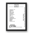 Texas O2 City Hall Newcastle Newcastle upon Tyne 03 March 2022 Setlist Poster - Setlist