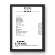 Texas The Forum Bath 10 March 2022 Setlist Poster - Setlist