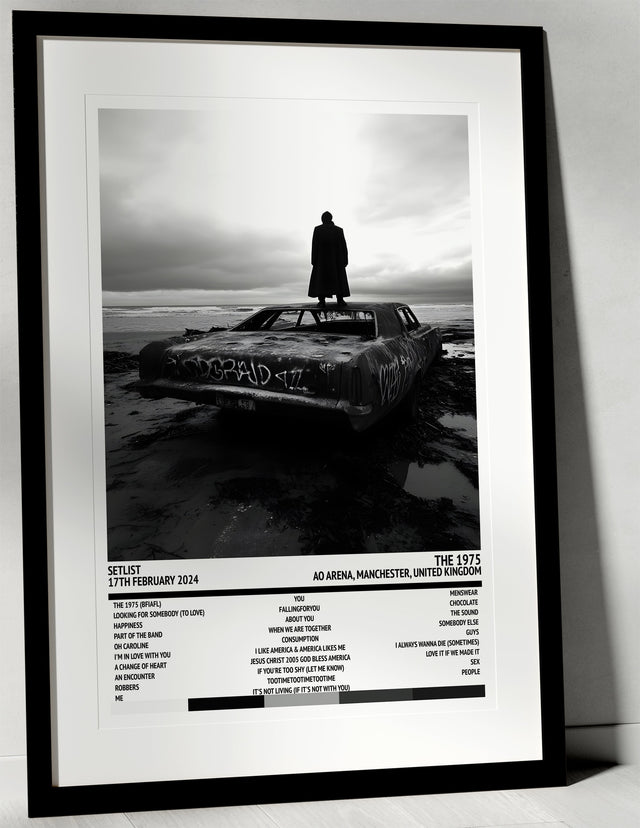 The 1975 Still… At Their Very Best AO Arena Manchester 17th February 2024 - Setlist Tour Poster - Setlist