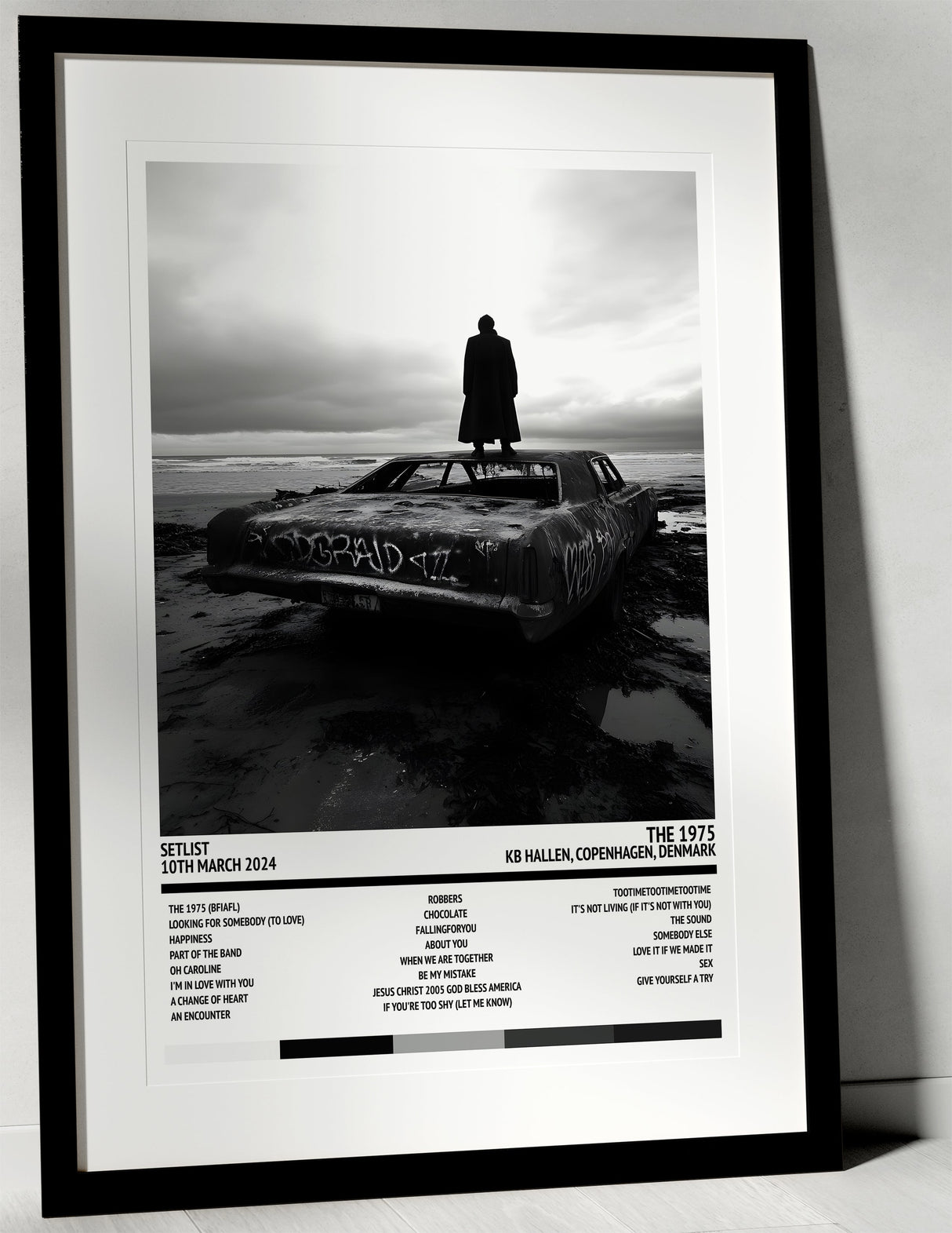 The 1975 Still… At Their Very Best KB Hallen Copenhagen 10th March 2024 - Setlist Tour Poster - Setlist