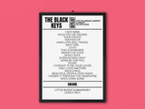 The Black Keys Cardiff April 2024 Replica Setlist Poster - Setlist