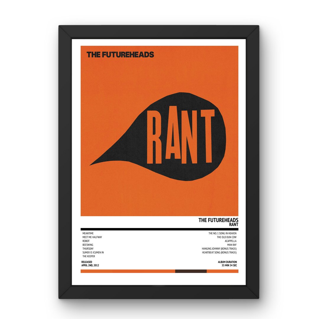 The Futureheads - Rant (2012) Poster - Setlist