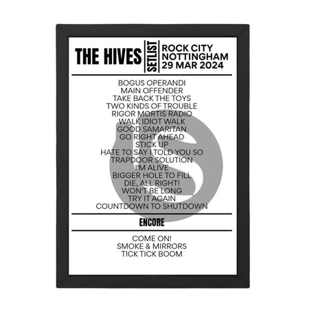 The Hives Nottingham March 2024 Setlist - Setlist