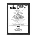 The Killers Belfast June 2019 Replica Setlist - Setlist