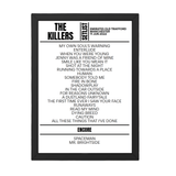 The Killers Manchester June 2022 Replica Setlist - Setlist