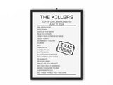 The Killers Manchester June 21 2024 Setlist Poster - Setlist