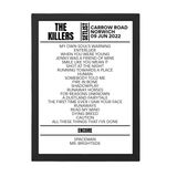 The Killers Norwich June 2022 Replica Setlist - Setlist