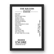 The Killers The O2 Arena London 04 July 2024 Setlist Poster - Setlist