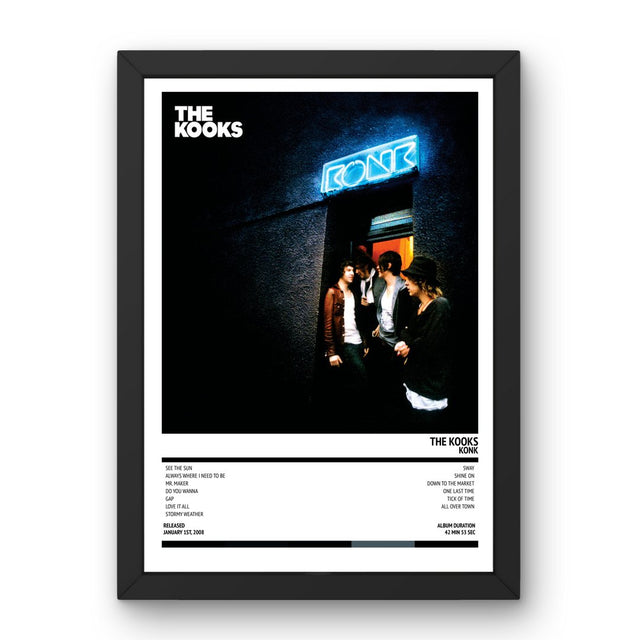 The Kooks - Konk (2008) Poster - Setlist