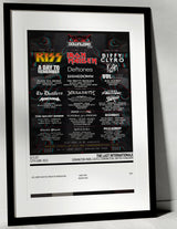 The Last Internationale Donington Park Castle Donington 12th June 2022 - Setlist Tour Poster - Setlist