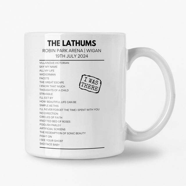 The Lathums Wigan July 2024 Setlist Mug - Setlist