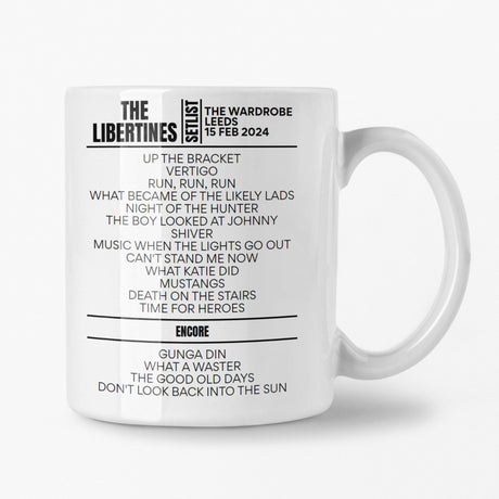 The Libertines Leeds February 2024 Setlist Mug - Setlist