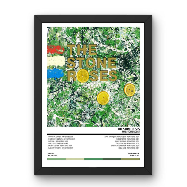 The Stone Roses - The Stone Roses (1989) Poster - Setlist