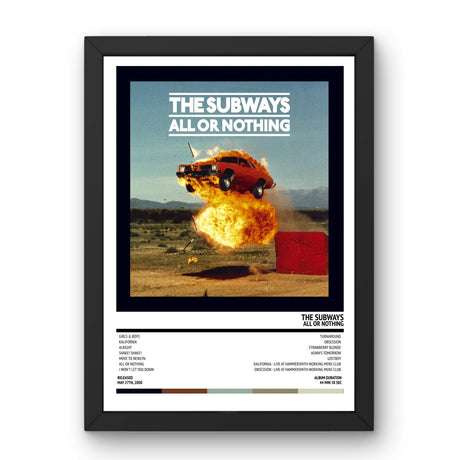 The Subways - All or Nothing (2008) Poster - Setlist