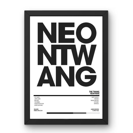 The Twang - Neontwang (2014) Poster - Setlist