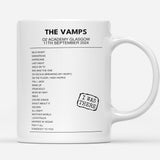 The Vamps 10 YEARS OF MEET THE VAMPS Eventim Apollo London 21st September 2024 - Setlist Mug - Setlist