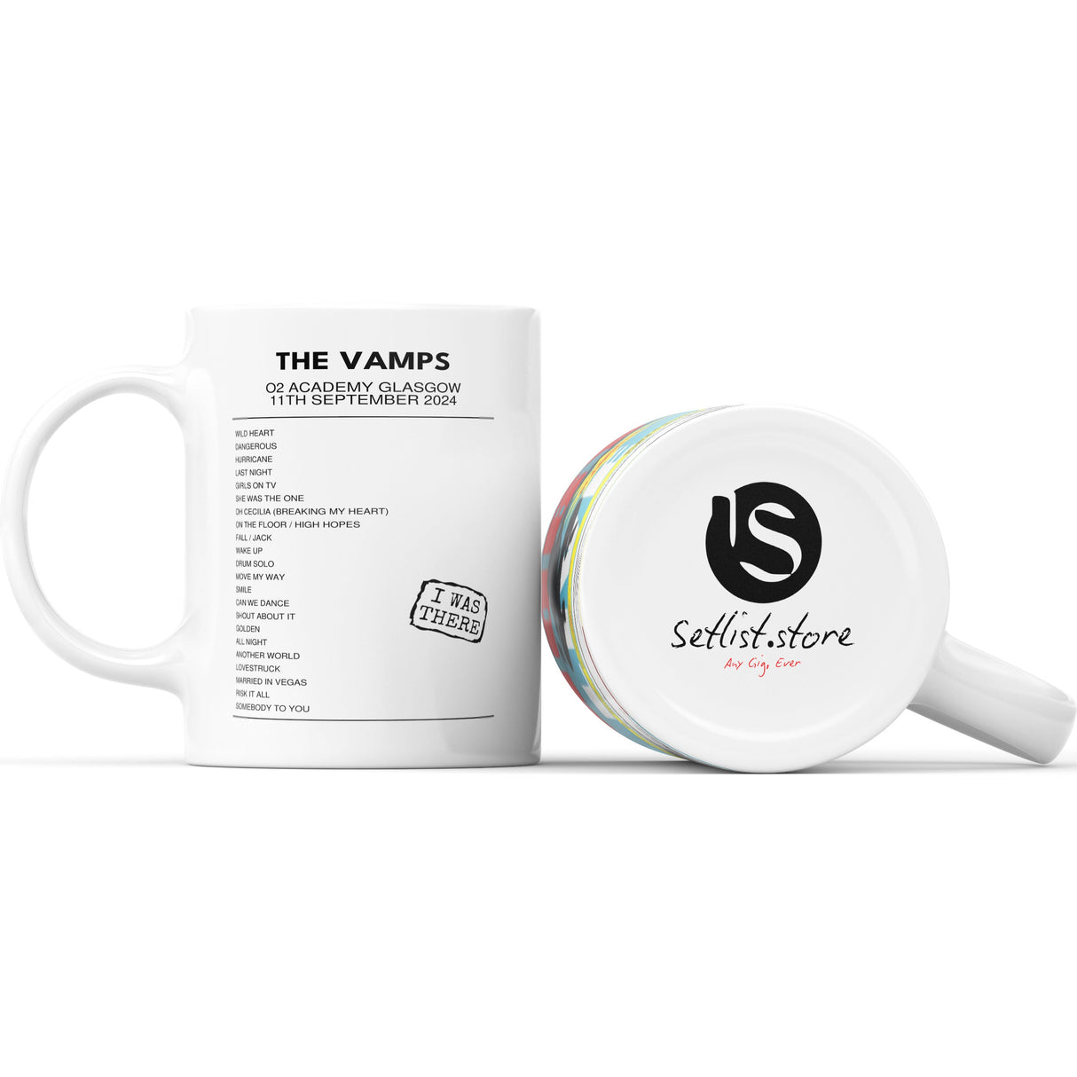 The Vamps 10 YEARS OF MEET THE VAMPS O2 Academy Glasgow Glasgow 11th September 2024 - Setlist Mug - Setlist