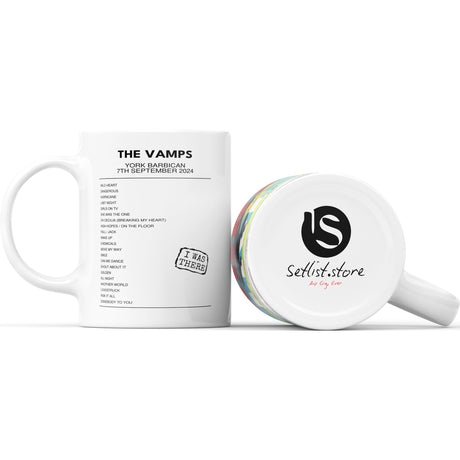 The Vamps 10 YEARS OF MEET THE VAMPS York Barbican York 7th September 2024 - Setlist Mug - Setlist