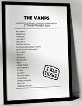 The Vamps 27th September 2024 Manchester Academy 1, University of Manchester Manchester I Was There - Setlist