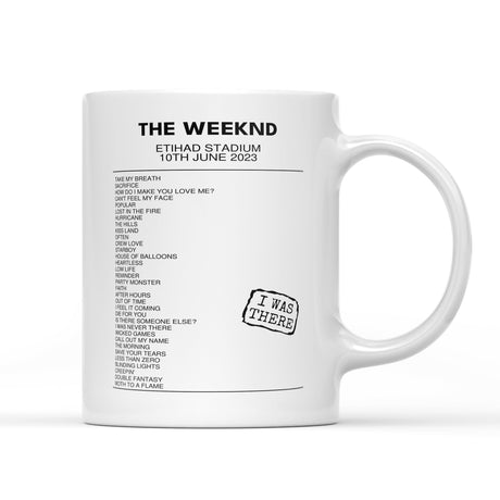 The Weeknd After Hours Til Dawn Etihad Stadium Manchester 10th June 2023 - Setlist Mug - Setlist