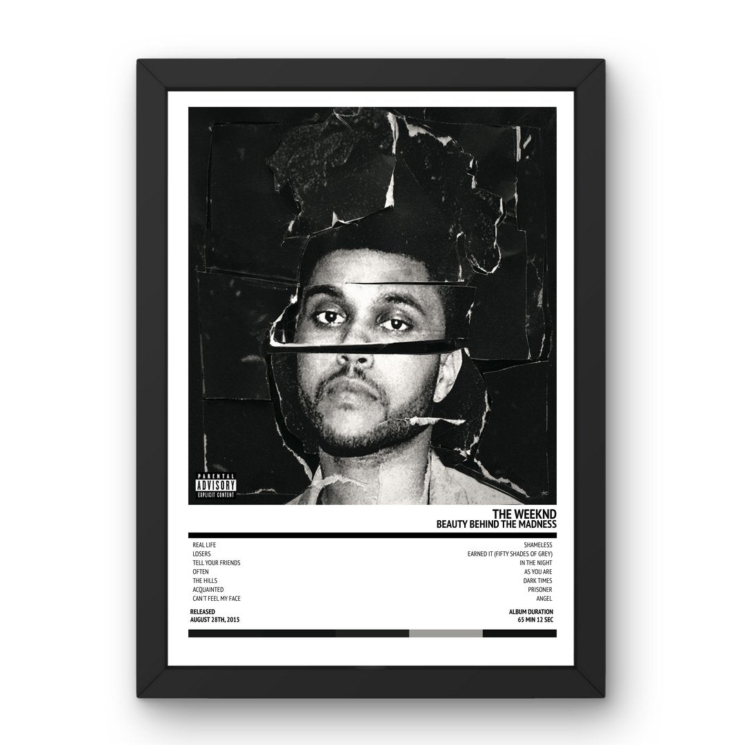 The Weeknd - Beauty Behind The Madness (2015) Poster - Setlist