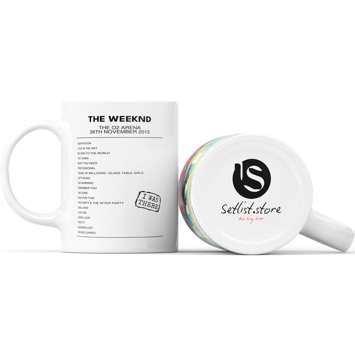 The Weeknd Kiss Land Fall Tour The O2 Arena London 26th November 2013 - Setlist Mug - Setlist