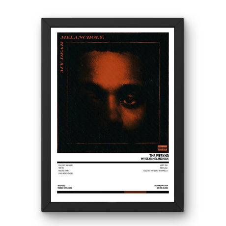 The Weeknd - My Dear Melancholy, (2018) Poster - Setlist