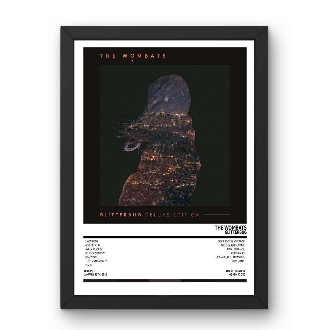 The Wombats - Glitterbug (2015) Poster - Setlist