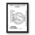 Thirty Seconds to Mars June 03, 2024 Motorpoint Arena Nottingham Setlist Poster - Setlist