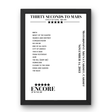 Thirty Seconds to Mars November 14, 2013 Motorpoint Arena Cardiff Cardiff Setlist Poster - Setlist