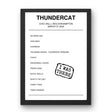 Thundercat March 31, 2024 Civic Hall Wolverhampton Setlist Poster - Setlist