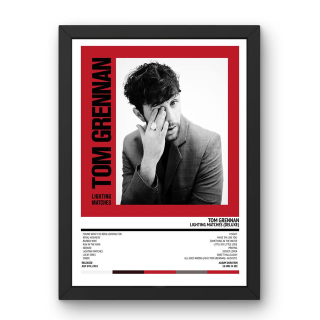 Tom Grennan - Lighting Matches (Deluxe) (2018) Poster - Setlist