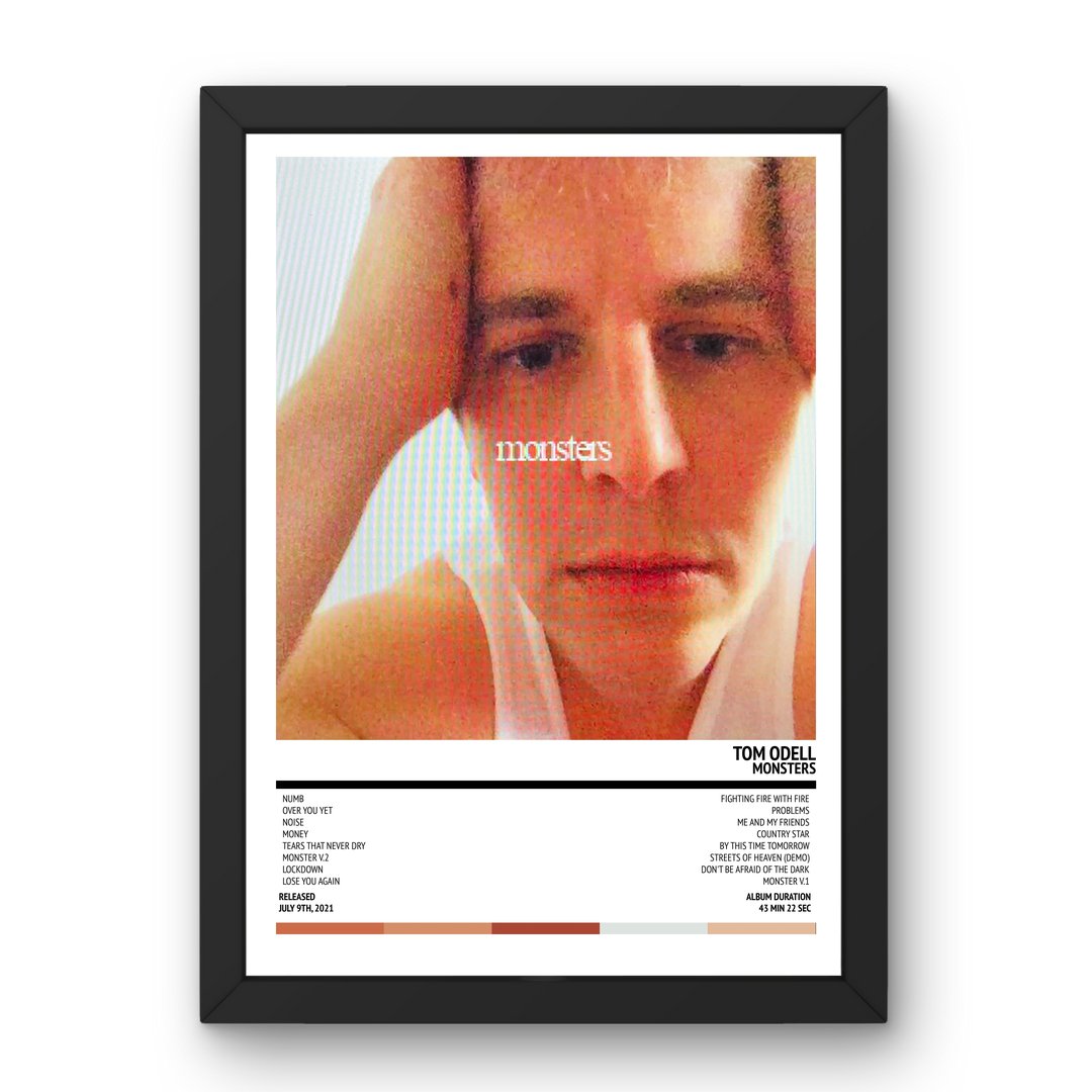 Tom Odell - monsters (2021) Poster - Setlist