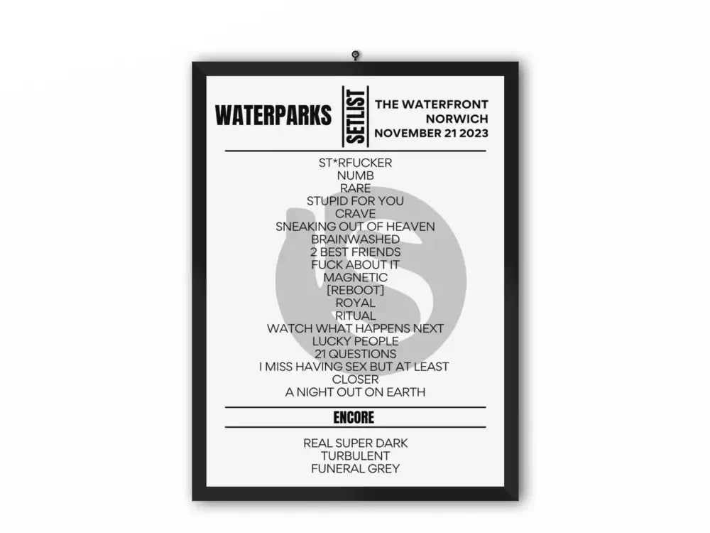 Waterparks Setlist Norwich November 2023 - Setlist