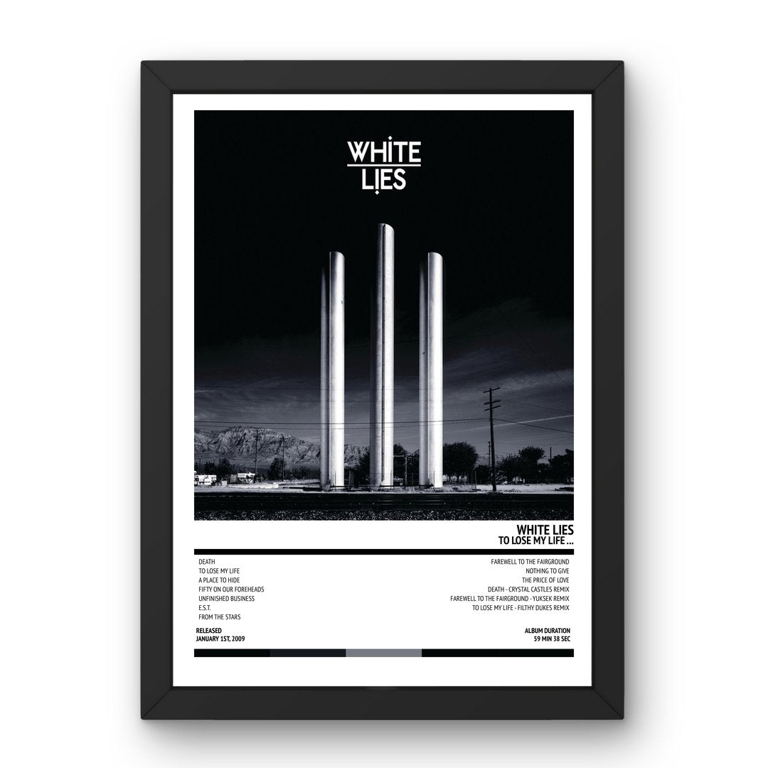 White Lies - To Lose My Life ... (2009) Poster - Setlist