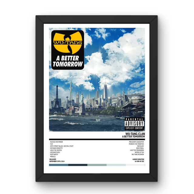 Wu - Tang Clan - A Better Tomorrow (2014) Poster - Setlist