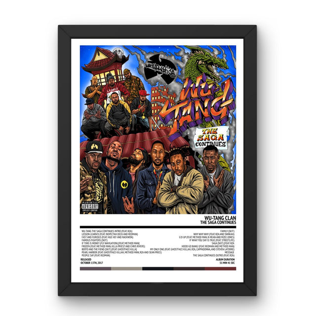 Wu - Tang Clan - The Saga Continues (2017) Poster - Setlist